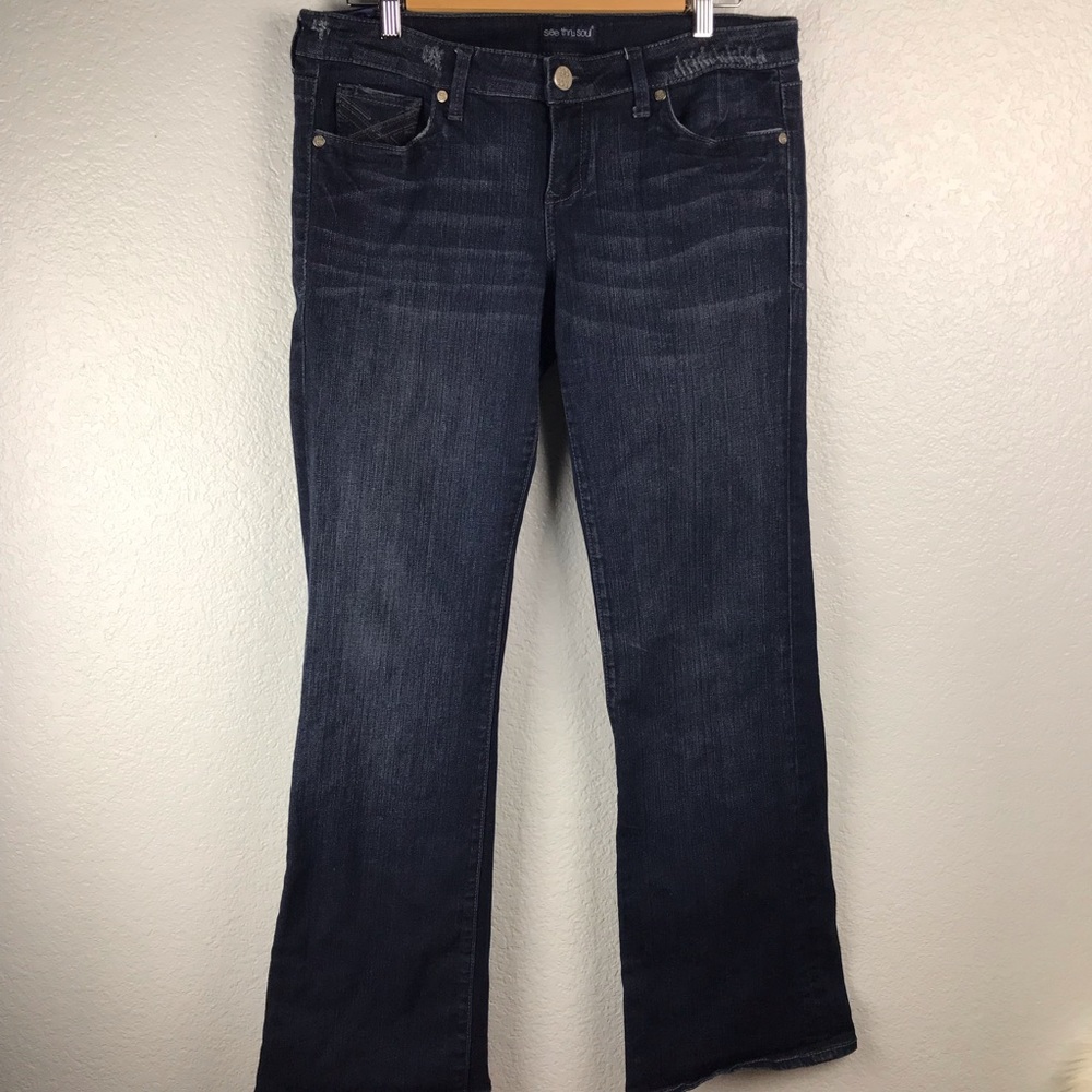 See thru soul Bootcut Jeans